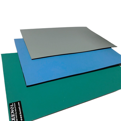 100cm X 90cm πράσινο λαστιχένιο χαλί, επιτραπέζιο χαλί ESD για την ηλεκτρονική συνέλευση