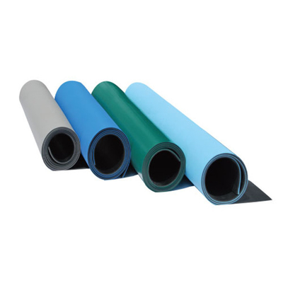 Πράσινο αντιστατικό λαστιχένιο χαλί 1.2mx10m 2mm ESD για τον πίνακα πάγκων εργασίας