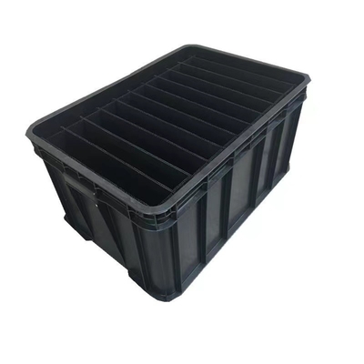 Μικρά ασφαλή πλαστικά πλαίσια 350*265*125mm ESD αντιστατική στιλπνή ελασματοποίηση δοχείων