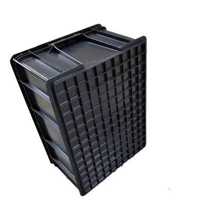 Μικρά ασφαλή πλαστικά πλαίσια 350*265*125mm ESD αντιστατική στιλπνή ελασματοποίηση δοχείων