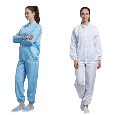 Διάφορα Smocks χρώματος ESD ασφαλή αντιστατικά λειτουργώντας ενδύματα πολυεστέρα