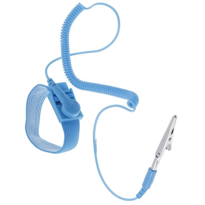 Διευθετήσιμο γήινο καλώδιο Wristband λουριών καρπών μετάλλων αντιστατικό ESD