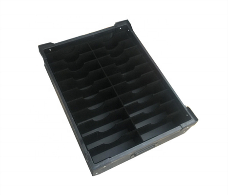 Stackable μέγεθος 200*130*90mm κιβωτίων αποθήκευσης αποστειρωμένων δωματίων ανθεκτικό ESD αντιστατικό