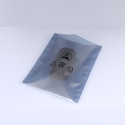 0.075mm ESD αντιστατική συσκευασίας πίσω σφραγίδα τοπ αργιλίου φερμουάρ ανοικτή