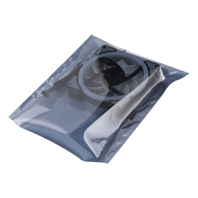 0.075mm ESD αντιστατική συσκευασίας πίσω σφραγίδα τοπ αργιλίου φερμουάρ ανοικτή