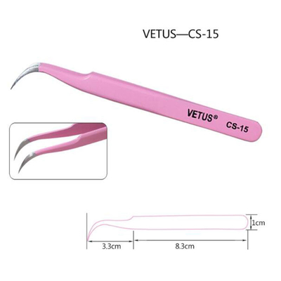 Vetus ESD 15 αντιστατικά τσιμπιδάκια ανοξείδωτου Eyebow ακρίβειας τσιμπιδακιών