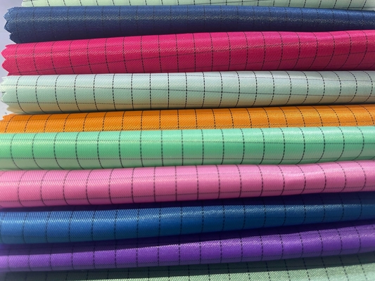 Αντιστατικό Twill υφασμάτων ESD ύφασμα TC 65/35 λειτουργικό ύφασμα Workwear αποστειρωμένων δωματίων αντιστατικό